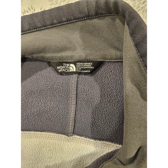The North Face Jacket Full Zip Softshell Lightweight Coat Gray Black S - Picture 3 of 7